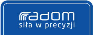 Logo Radom - Siła w precyzji