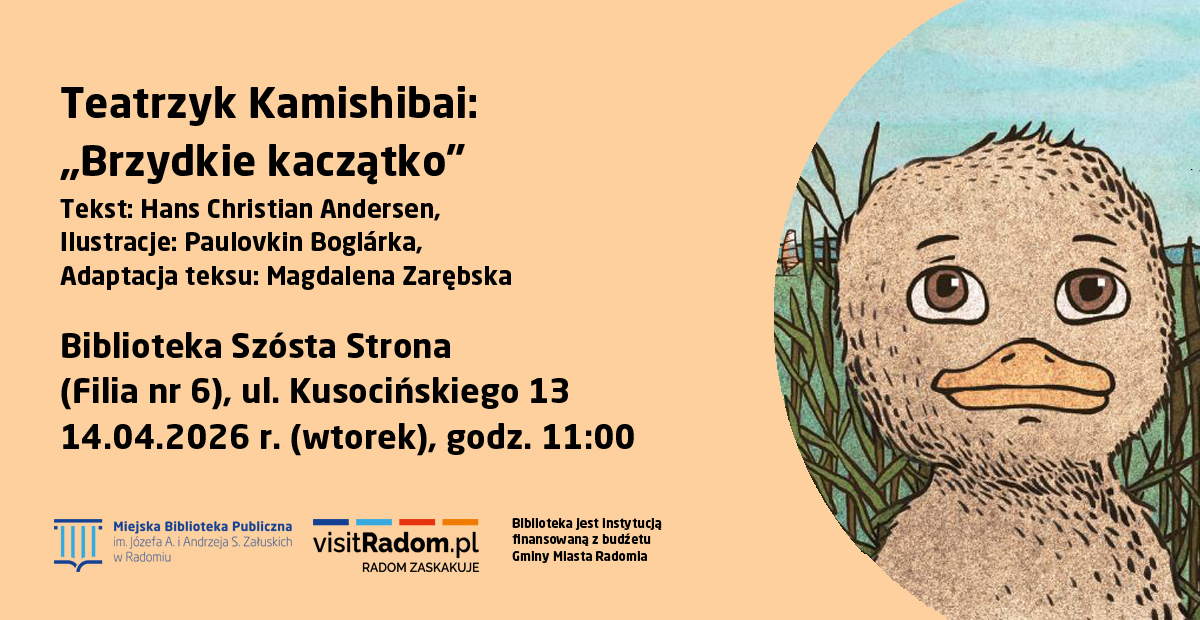 Teatrzyk Kamishibai - „Brzydkie kaczątko” 14.04.2026